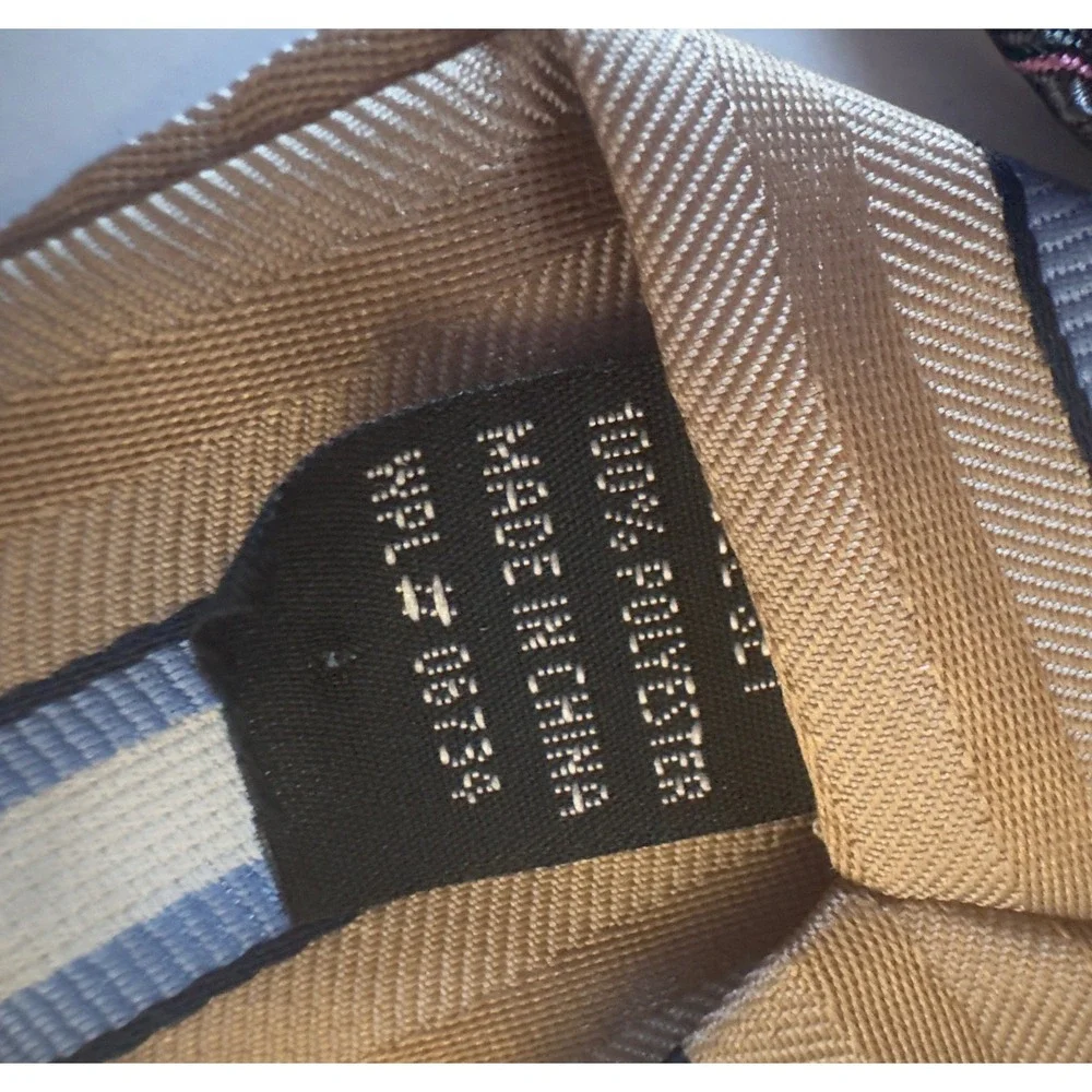 Boys Clip On Necktie Lot of 4 Striped Plaid Geometric Formal‎ Tie Ages 6-10